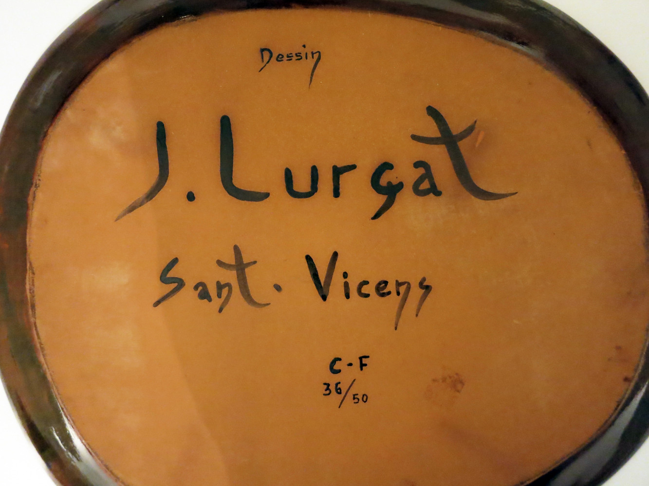 Grand Plat en Céramique de Jean Lurçat c 1950